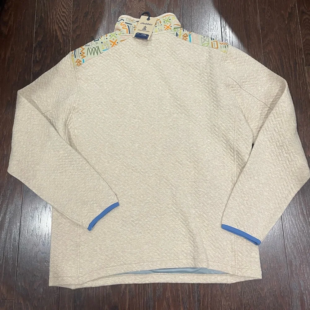 Chubbies Sandstorm Quilted Quarter Zip Jacket Men Size X-Large NEW